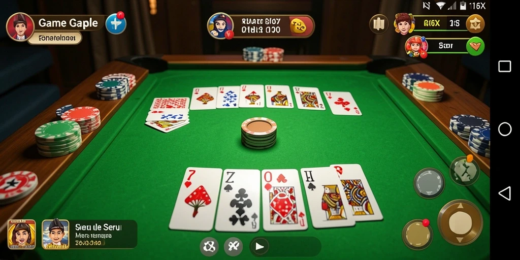 Tampilan seru gameplay Gaple di 116X.