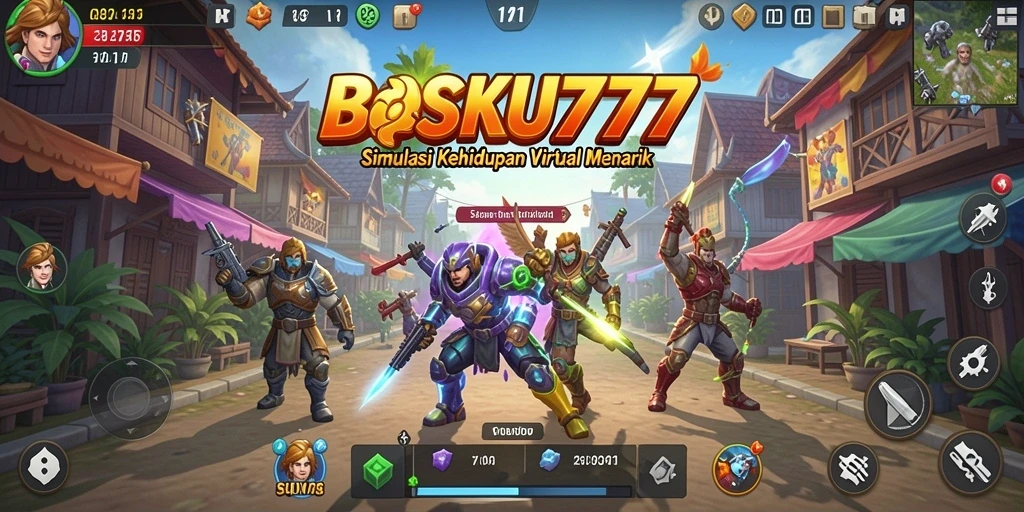 Tampilan gameplay BOSKU777 yang menakjubkan dalam simulasi kehidupan virtual.