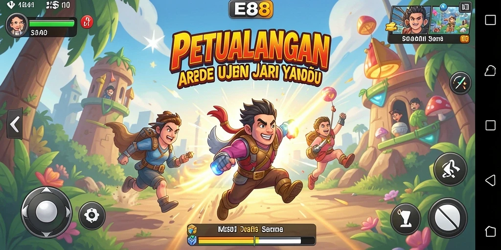 Screenshot gameplay E88 yang menampilkan aksi Arcade yang seru.