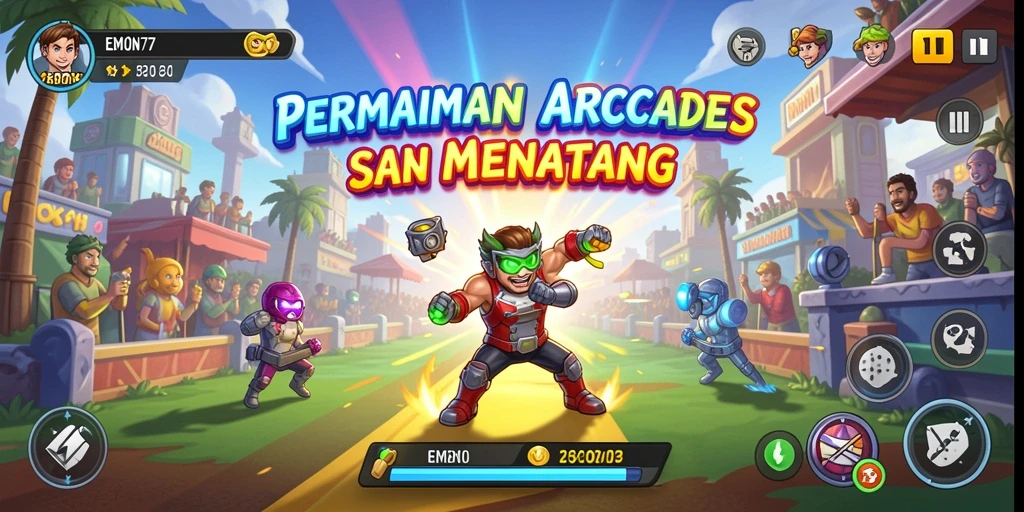 Screenshot gameplay EMON77 menunjukkan aksi seru dan tantangan yang mendebarkan.