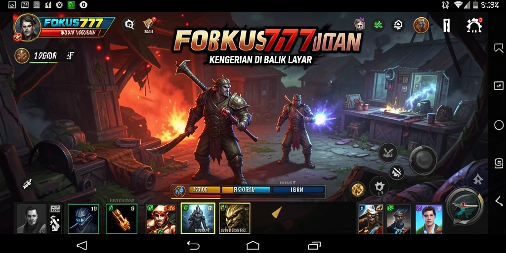 Tangkapan layar gameplay menegangkan FOKUS777 yang penuh kengerian.