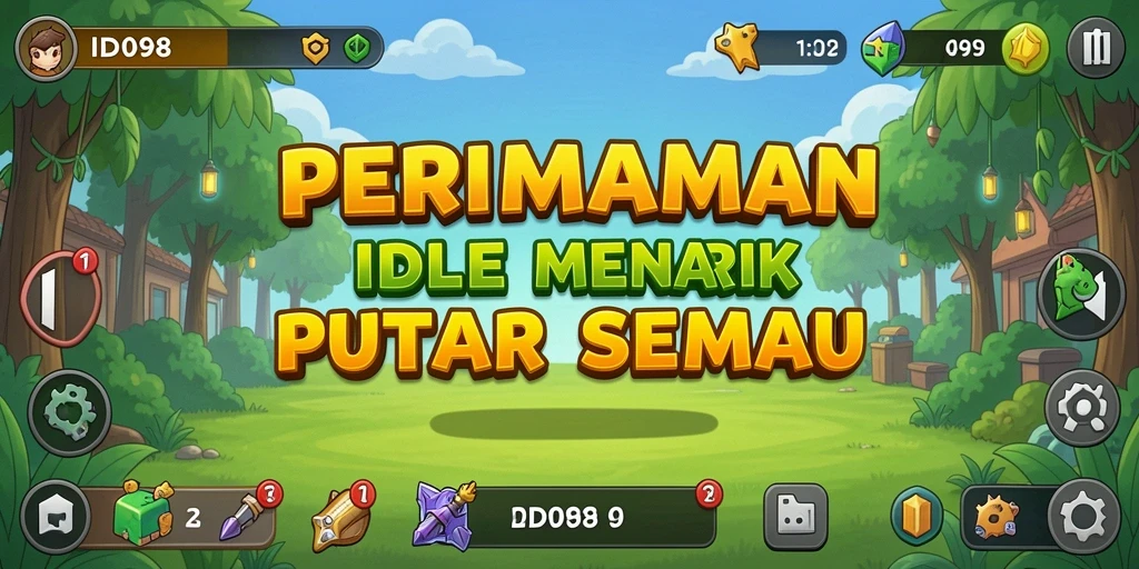 Tampilan gameplay ID098 yang menarik dan interaktif dalam genre Idle.