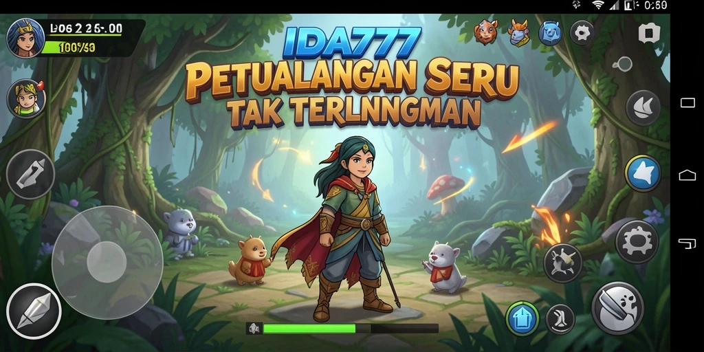 Tangkapan layar utama IDA777 menampilkan aksi seru dalam petualangan yang menantang.
