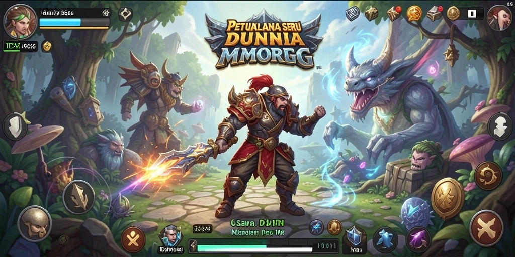 Screenshot gameplay IDX66 menampilkan aksi seru dalam dunia MMORPG.