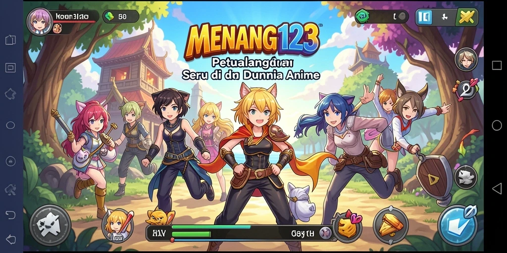 Tangkapan layar gameplay MENANG123 menunjukkan aksi seru dan karakter yang memukau.