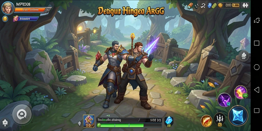 Tampilan seru dari gameplay MPO08 dengan karakter beraksi.