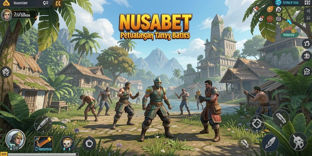 Gameplay NUSABET menampilkan petualangan seru di dunia terbuka yang luas.