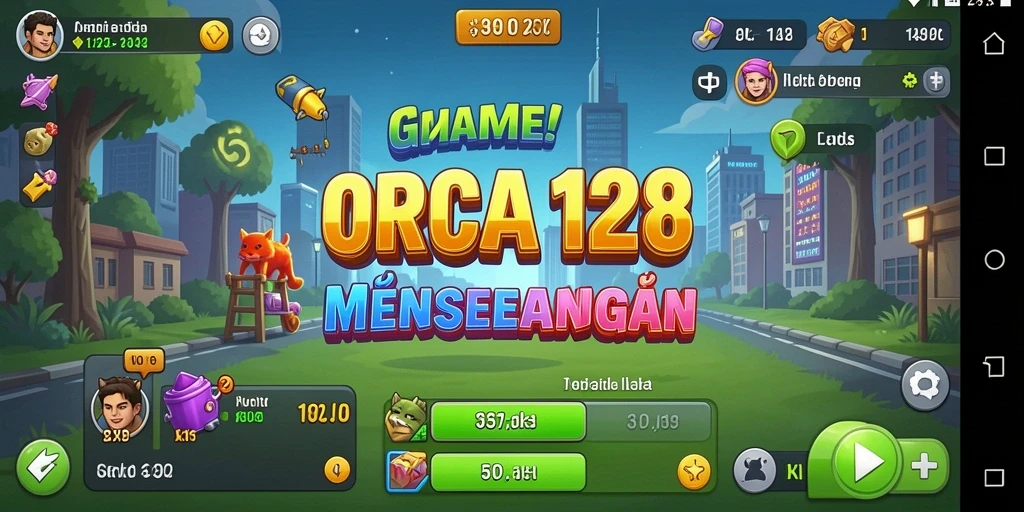 Tampilan gameplay ORCA128 yang menarik dan menggugah semangat.