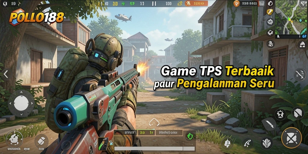Screenshot POLO188 menampilkan aksi tembak-menembak intens di lingkungan yang dinamis.