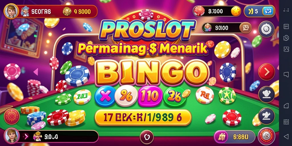 Tampilan gameplay seru dan interaktif PROSLOT Bingo.