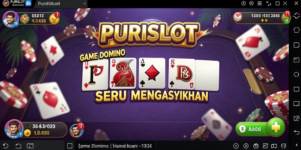 Tampilan gameplay menarik dari PURISLOT dengan pengalaman domino yang mengasyikkan.