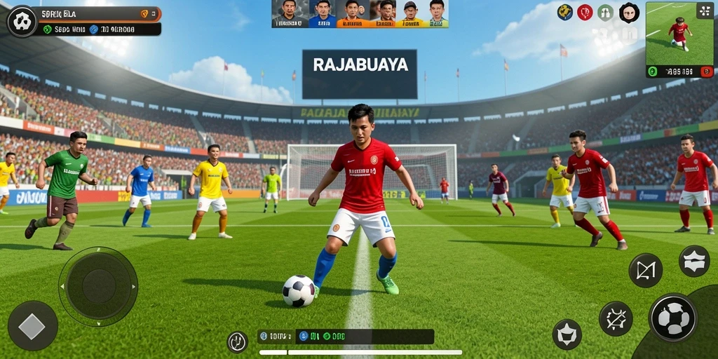 Tampilan gameplay yang mendebarkan dalam RAJABUAYA.