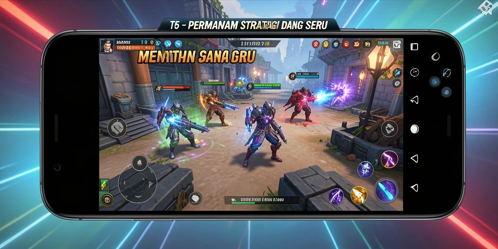 Tampilan gameplay T6 yang penuh strategi dan taktik mendebarkan.