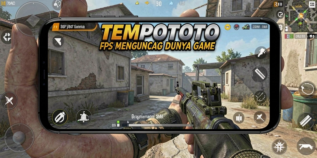 Screenshot menunjukkan gameplay seru dalam TEMPOTOTO yang penuh aksi.