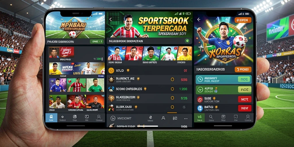 Tampilan gameplay Sportsbook yang menarik dan interaktif di V07.
