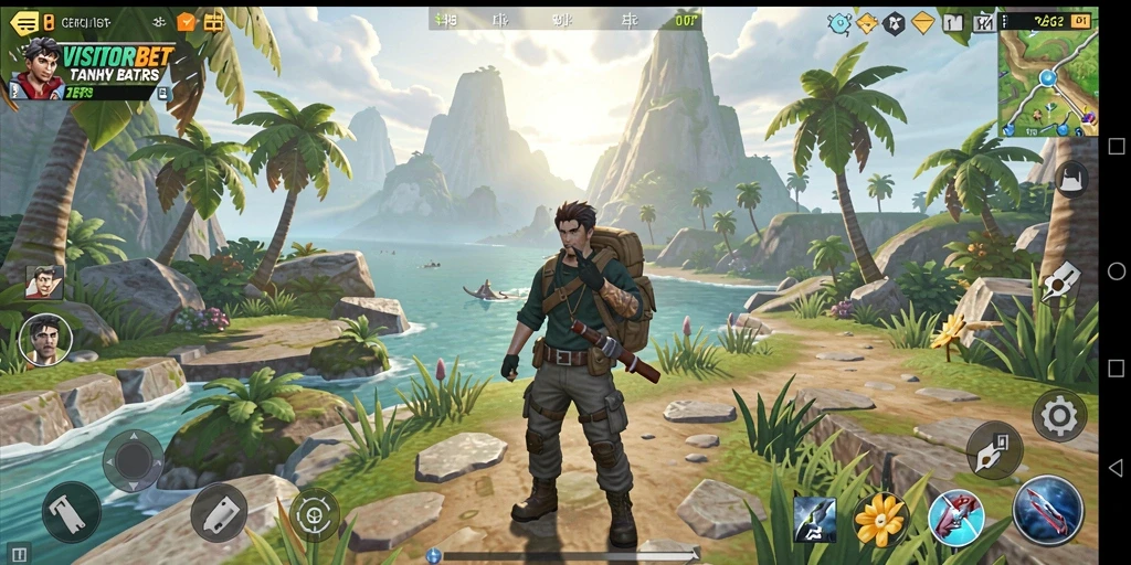 Tampilan gameplay Open World yang menakjubkan di VISITORBET.